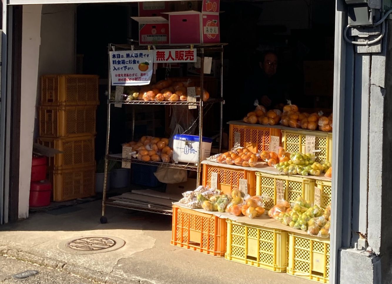 山安近くの小田原みかん直売所