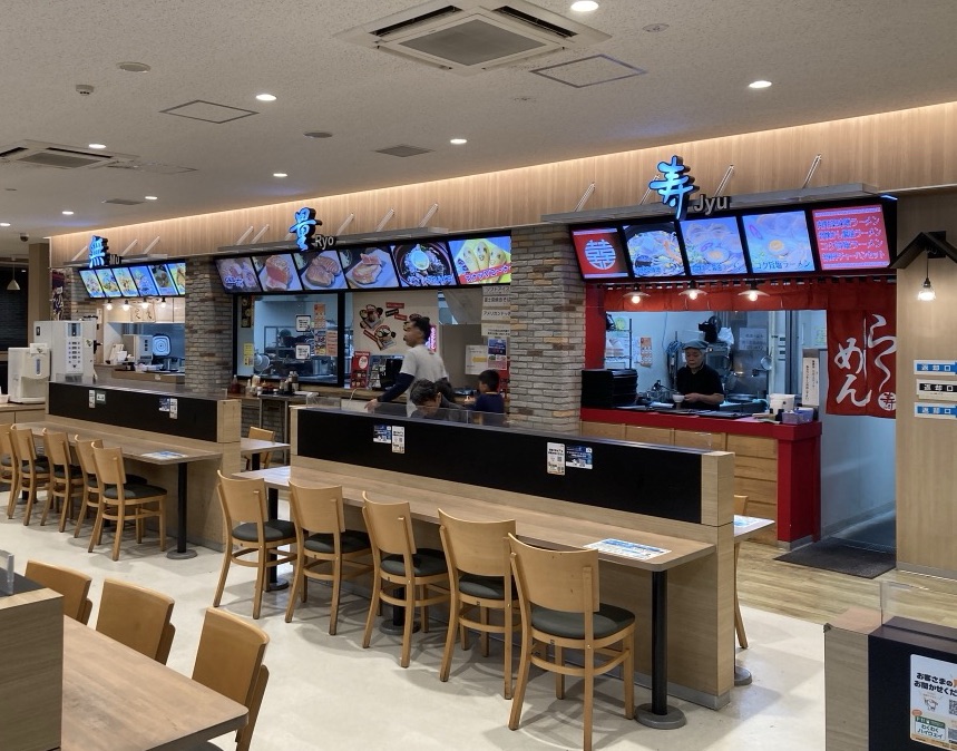 駒門パーク内の食堂