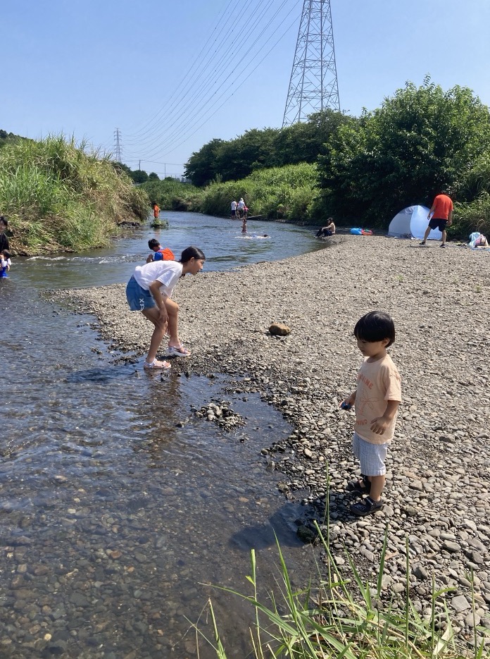 引田親水公園の河原