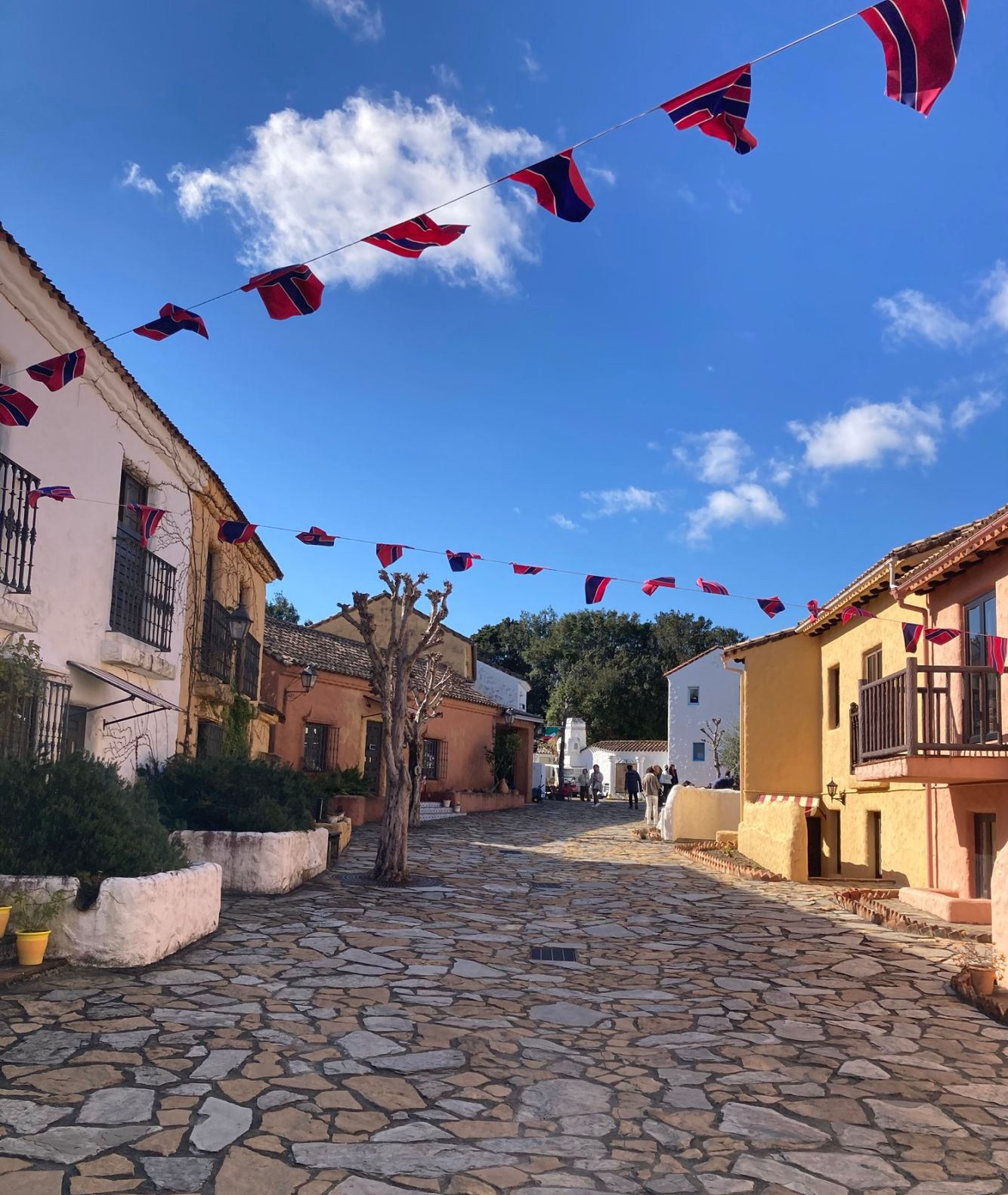 地中海村の町並み