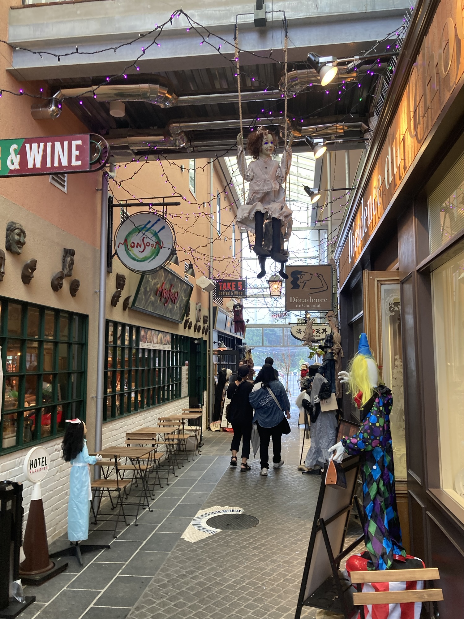 ハロウィンの飾り付け