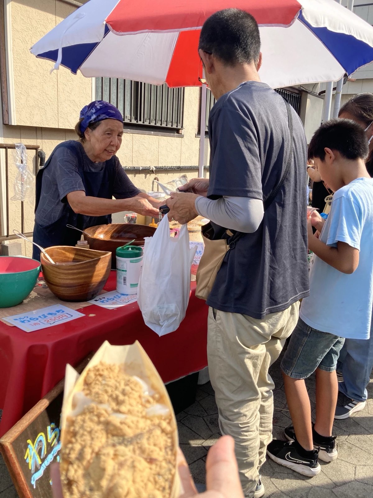 わらび餅の屋台